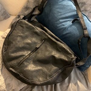 Free People Sid Gray Distressed Tote